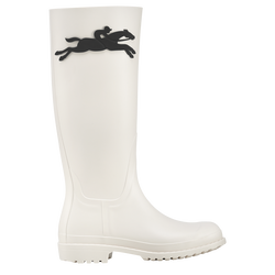 Cheval Longchamp Flat boots , Ivory - PVC