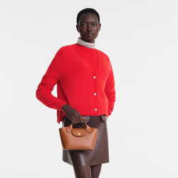 Épure Tote bag , Cognac - Leather