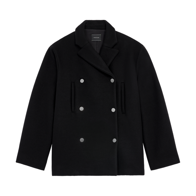 Cabanjacke , Wollstoff - Schwarz  - Ansicht 1 von 1