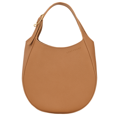 Le Foulonn&eacute; S Handbag , Pecan - Leather