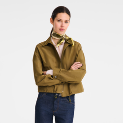 Porte-Bonheur Longchamp Silk scarf 70 , Lichen - Silk
