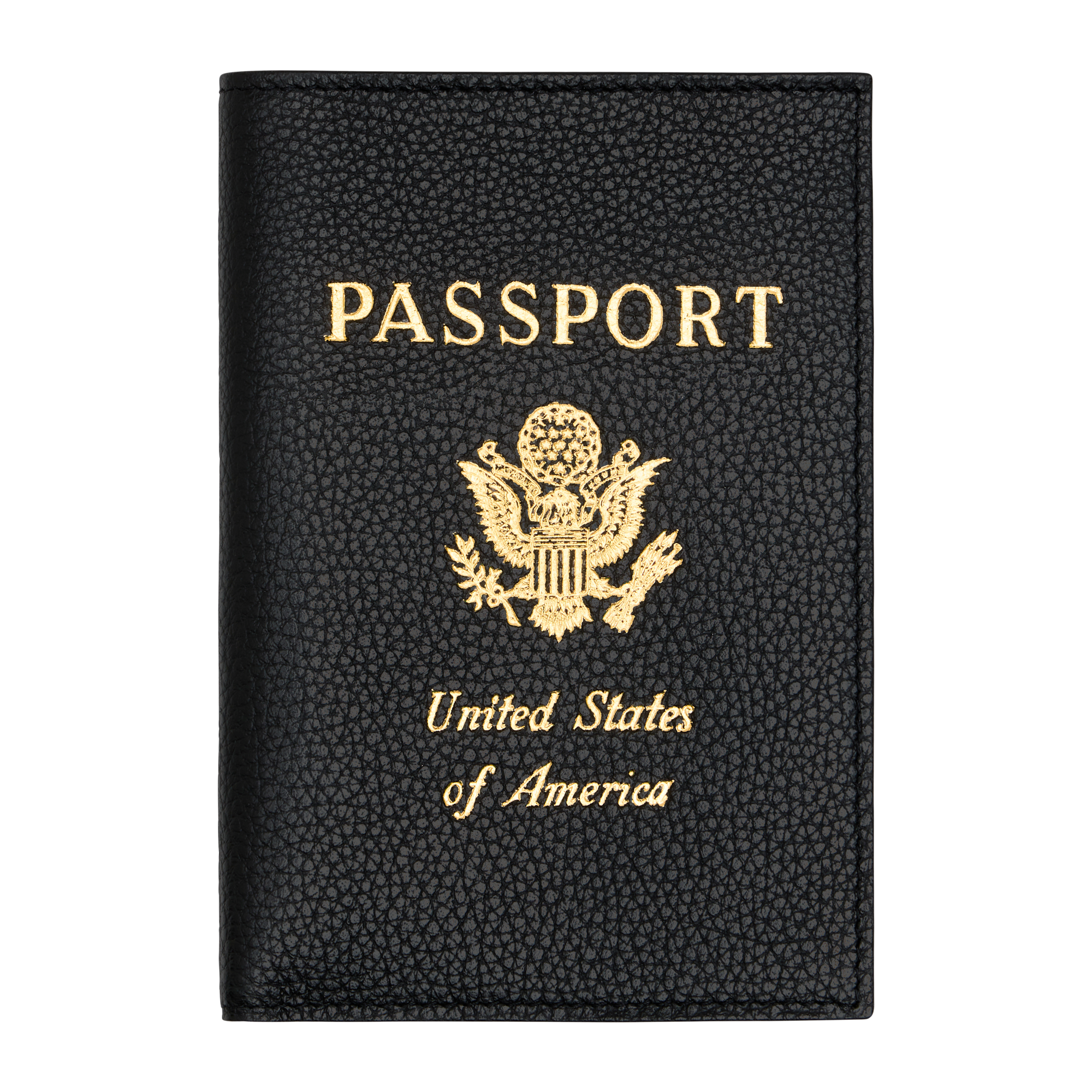 Le Foulonn&eacute; Passport cover, Black