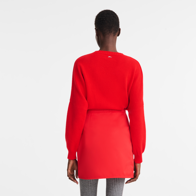 Rock , Technischer Satin - Rot