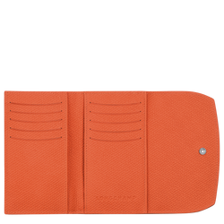 Brieftasche im Kompaktformat Roseau , Leder - Orange