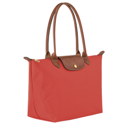 Le Pliage Original M Tote bag , Tomato - Recycled canvas