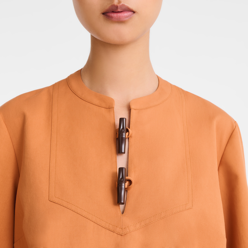 Camicia , Popeline di cotone - Ambra  - View 5 of  5