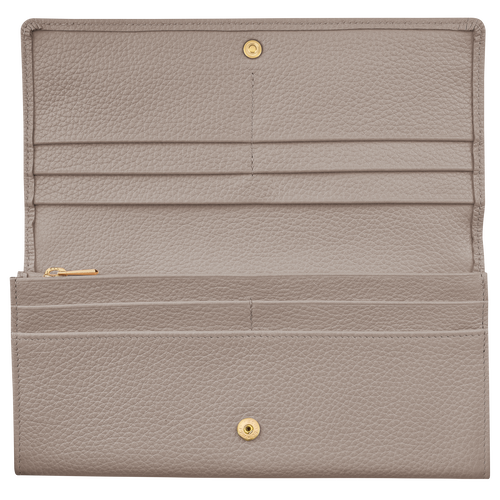 Le Foulonné Continental wallet , Turtledove - Leather - View 2 of 2