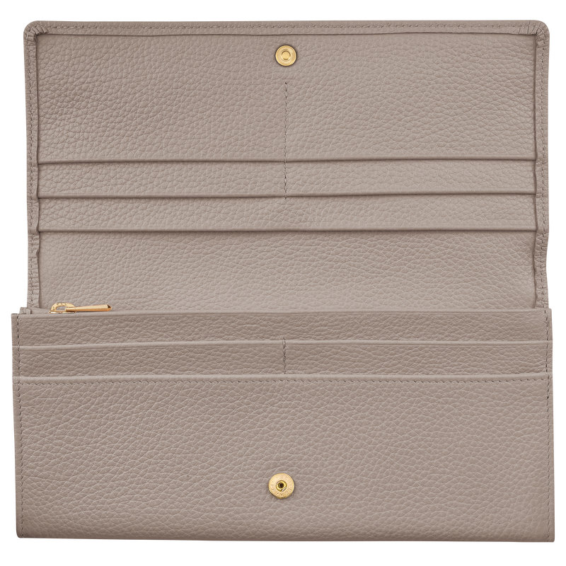 Le Foulonné Continental wallet , Turtledove - Leather  - View 2 of 2