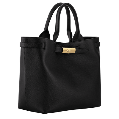 Le Smart L Tote bag , Black - Leather
