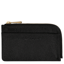 Le Foulonné Card holder , Black - Leather