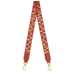 Végétal Shoulder strap , Bark - Leather