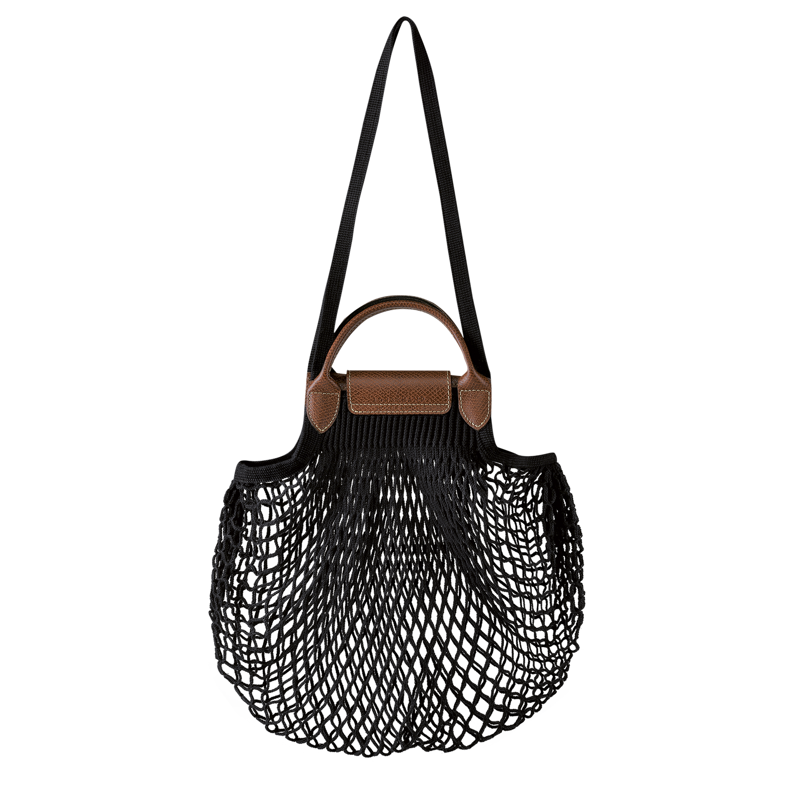 Le Pliage Filet L Mesh bag Black Canvas (10121HVH001) Longchamp US