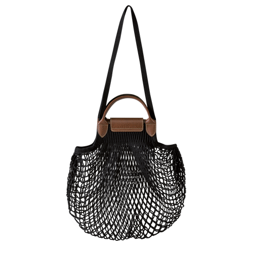 Le Pliage Filet L Mesh bag , Black - Canvas - View 4 of 4