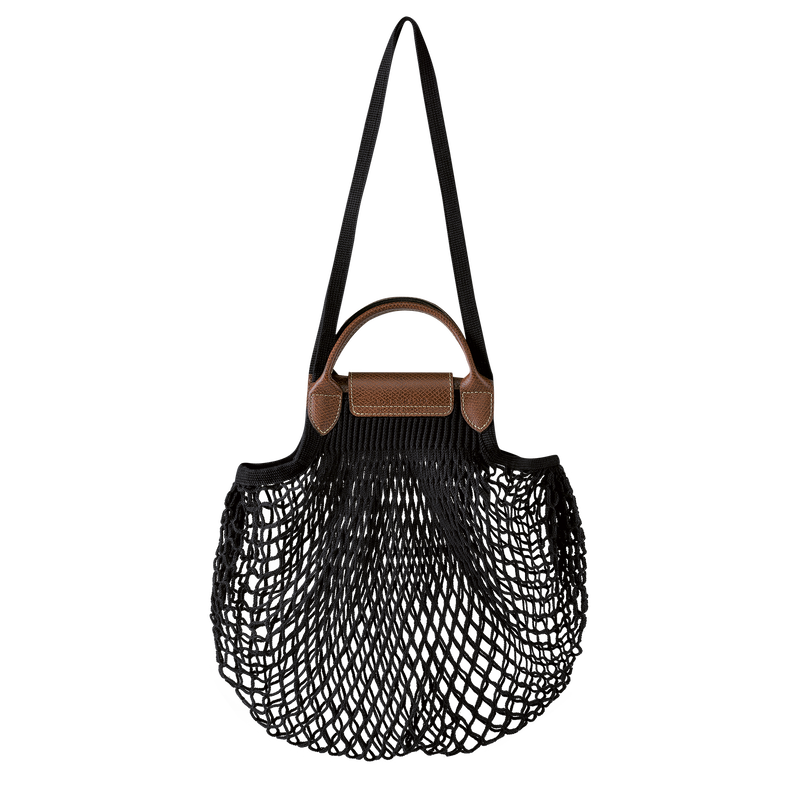 Le Pliage Filet L Mesh bag , Black - Canvas  - View 4 of  4