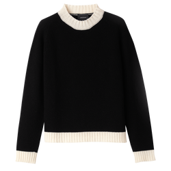 Sweater , Zwart/ivoor - Ander