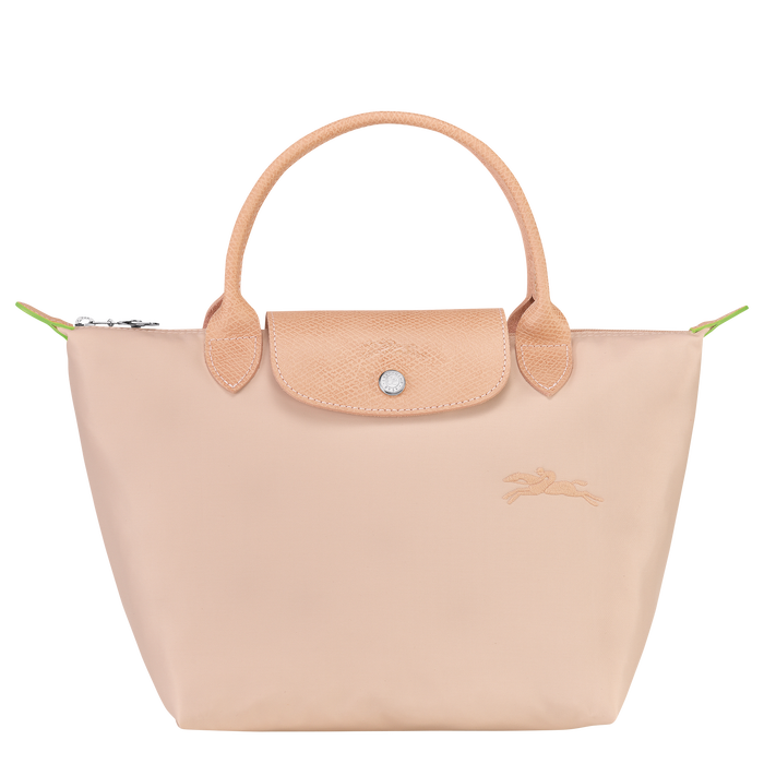 Le Pliage Green Top handle bag S, Flowers