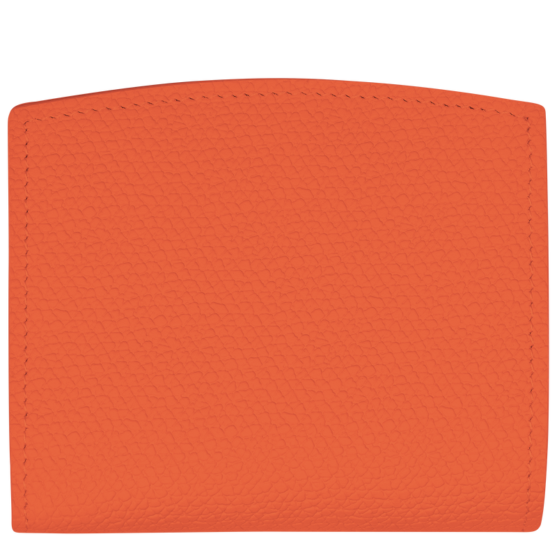 Brieftasche im Kompaktformat Le Roseau , Leder - Orange  - Ansicht 2 von 4