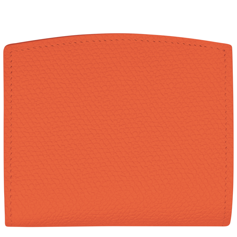 Roseau Wallet , Orange - Leather  - View 2 of  4