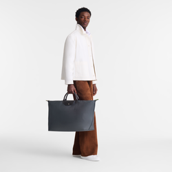 Le Pliage Green XL Travel bag , Graphite - Recycled canvas