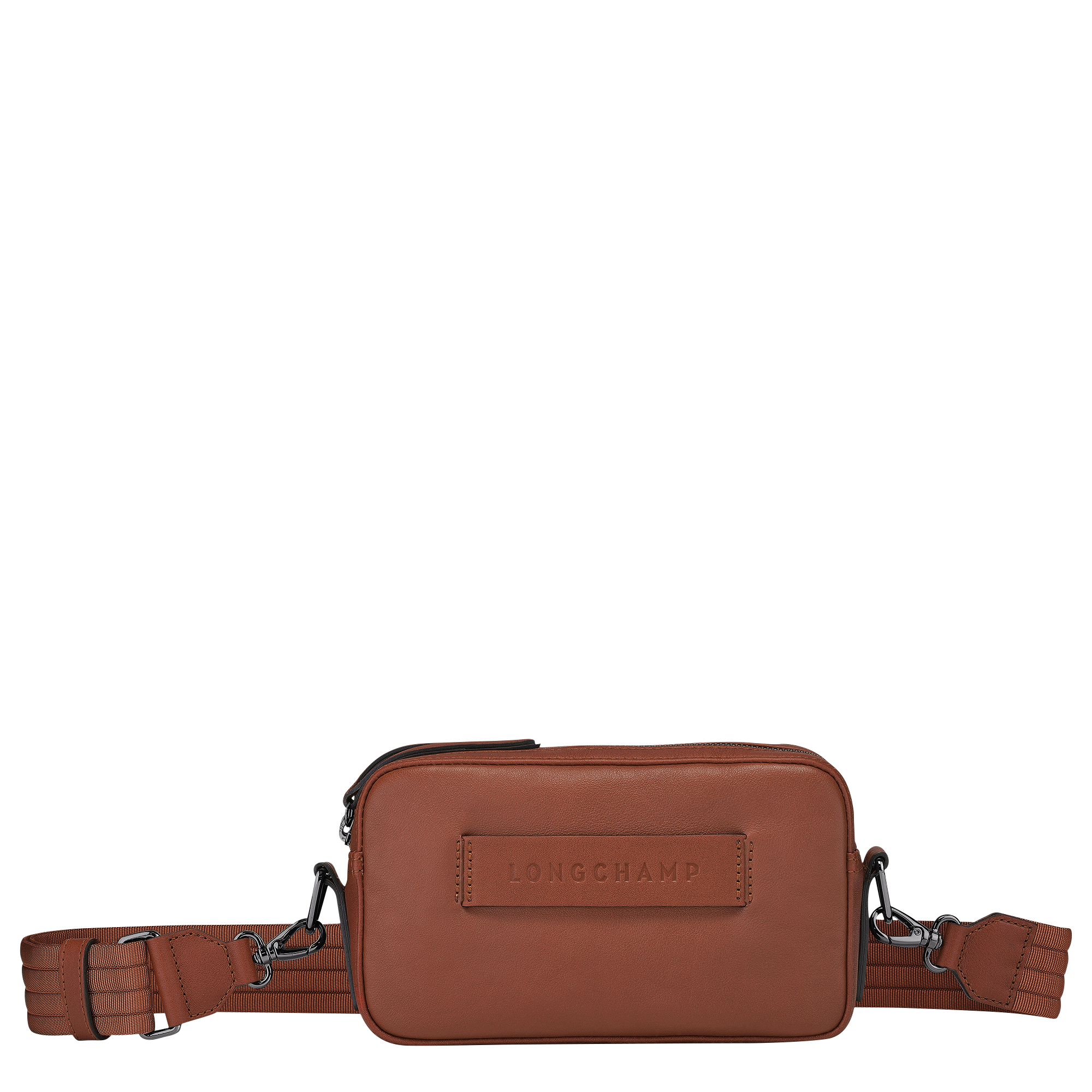 Crossbody bag Longchamp 3D Cognac 