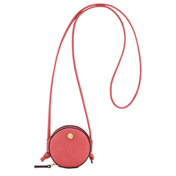 &Eacute;pure Coin purse with cord , Shrimp - Leather