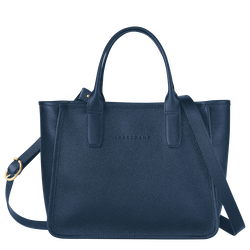 Le Foulonné M Tote bag , Navy - Leather