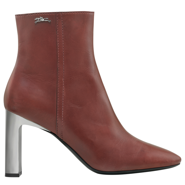 Fall-Winter 2022 Collection High heel low boots, Burgundy