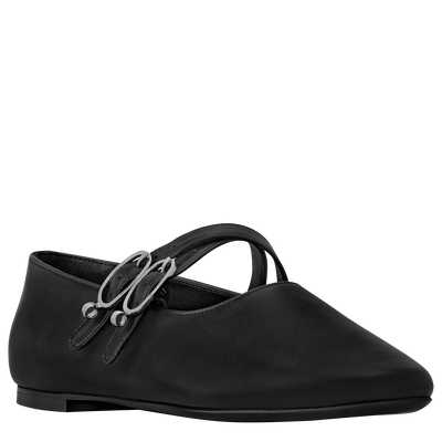 Ballerines Le Foulonné , Cuir - Noir