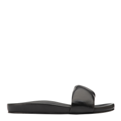 Roseau Mules , Black - Leather