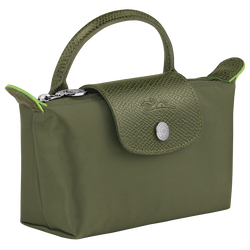 Le Pliage Green Pouch with handle, Forest