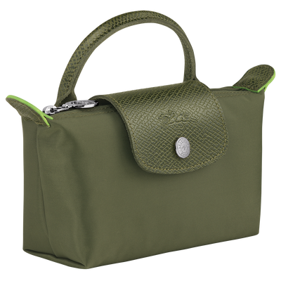 Le Pliage Green Pouch with handle, Forest