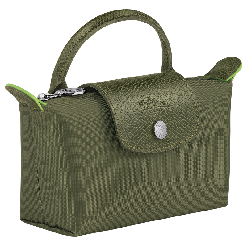 Le Pliage Green Bolso pequeño con asa , Lona reciclada - Bosque  - Vista 3 de 6