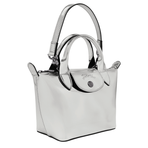 Top handle bag XS Le Pliage Printemps/Été 2021 Silver (L1500HTE023) | Longchamp DK Top handle bag XS Le Pliage Printemps/Été 2021 Silver (L1500HTE023) | Longchamp DK