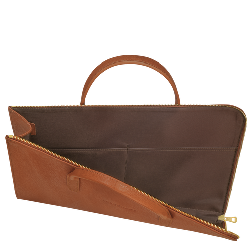 Le Foulonné S Briefcase , Caramel - Leather - View 5 of 5