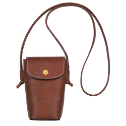 &Eacute;pure Phone case with leather lace , Brown - Leather