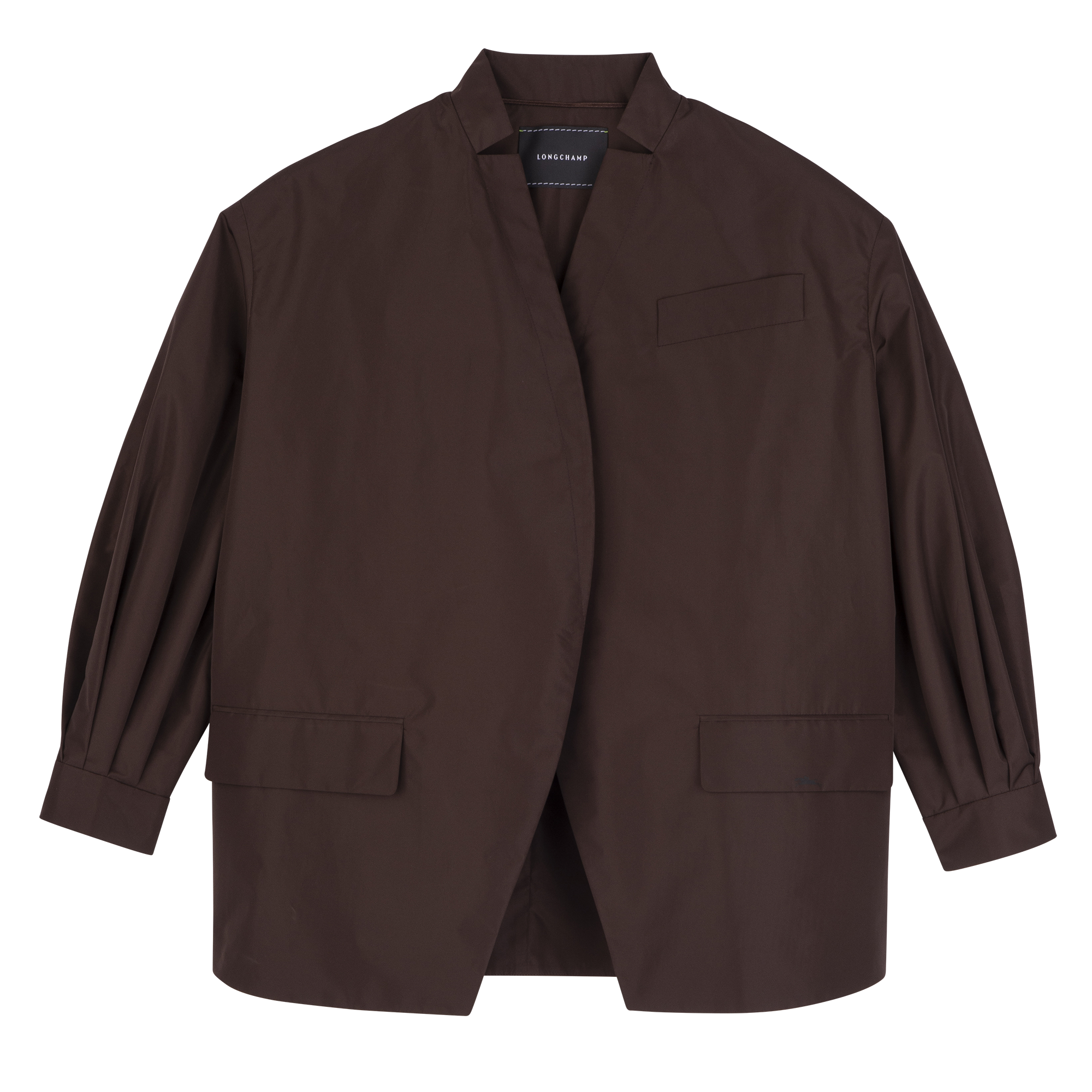 null Casaco tipo quimono, Castanho mocha