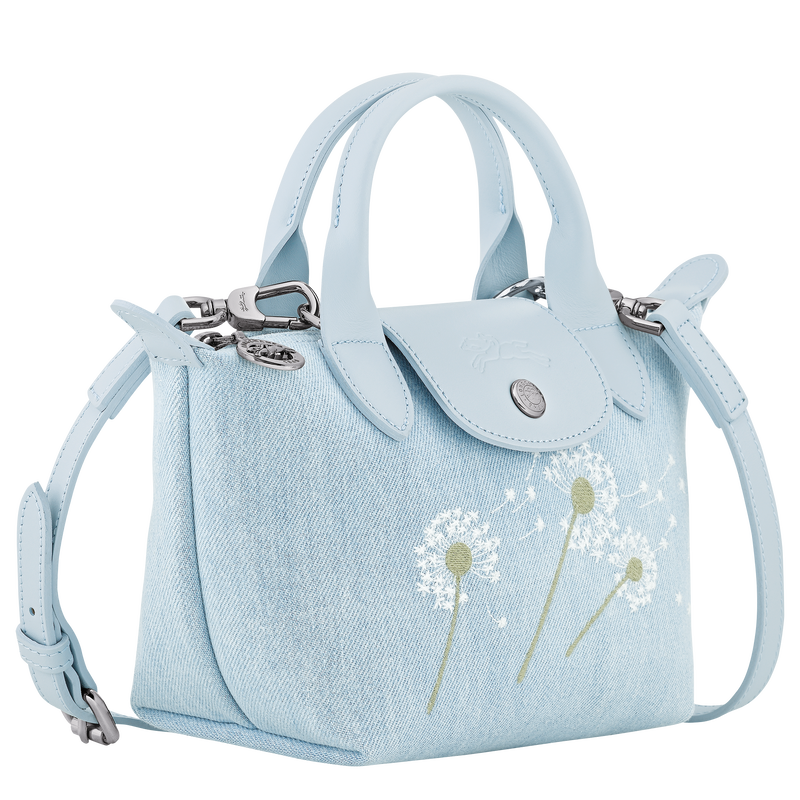 Le Pliage Collection XS Handbag , Sky Blue - Canvas  - View 2 of  5
