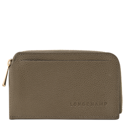 Le Foulonné Card holder , Caper - Leather
