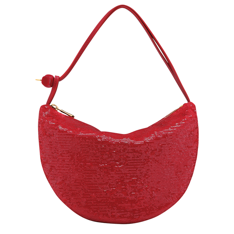 Le Roseau Clutch , Red - Canvas  - View 1 of  6