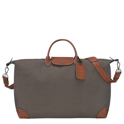 Reisetasche M Boxford , Recyceltes Canvas - Braun - Ansicht 1 von 5