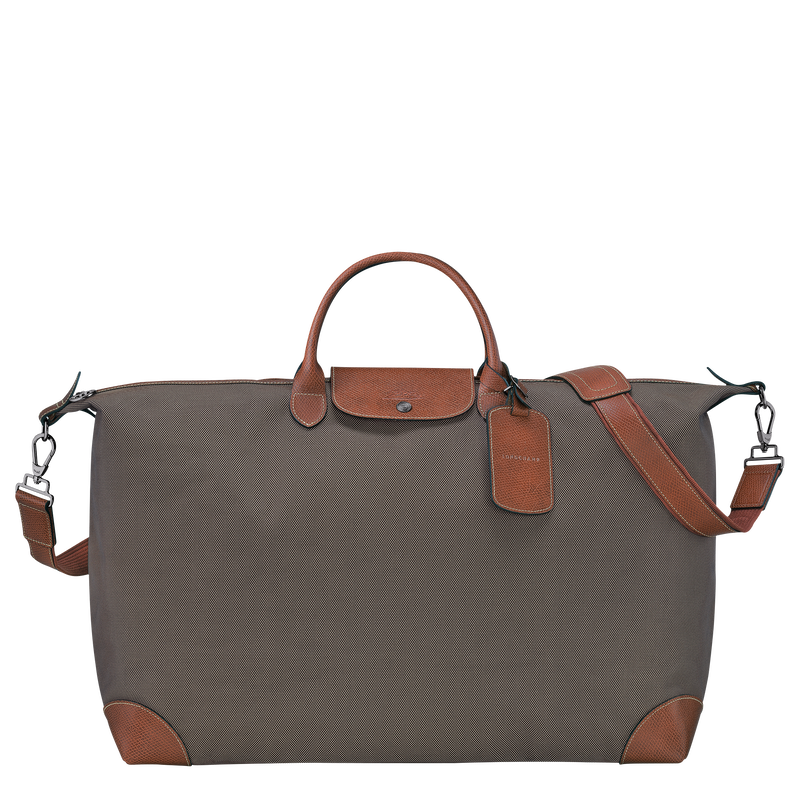 Reisetasche M Boxford , Recyceltes Canvas - Braun  - Ansicht 1 von 5