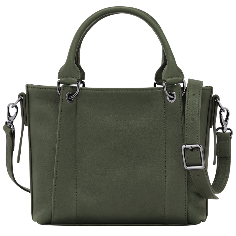Longchamp 3D S Handbag , Khaki - Leather  - View 4 of  5