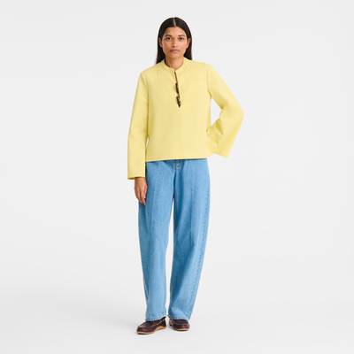 Shirt , Lime - Cotton poplin