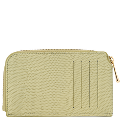 Longchamp Pocket Card holder , Pistachio - Leather