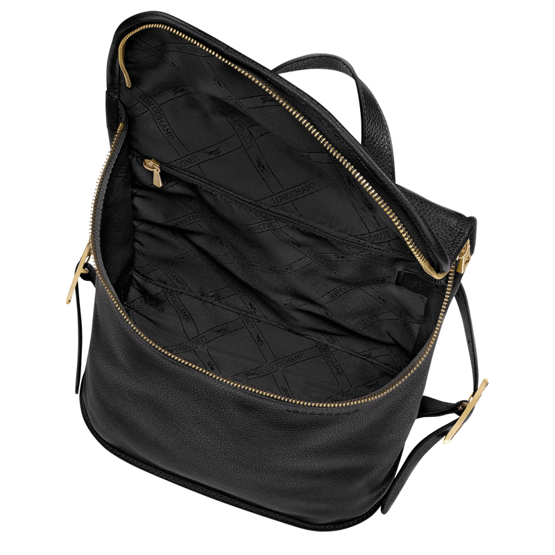 Le Foulonn&eacute; Mochila M , Cuero - Negro  - Vista 5 de 6