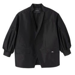 Kimono jacket , Black - Techno taffeta