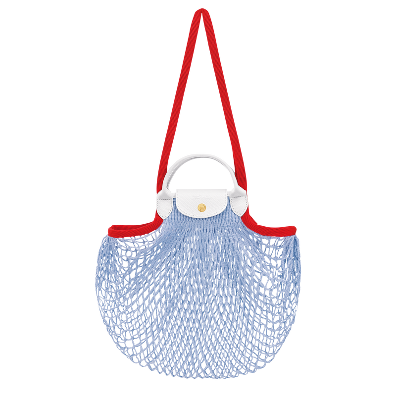 Le Pliage Filet 織網包 L , 天藍色 - 帆布  - 查看 1 4