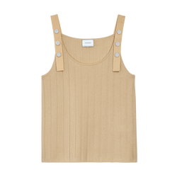 Top , Sand - Knit