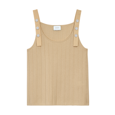Top , Sand - Knit