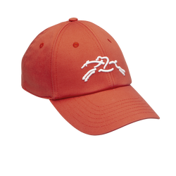 Solid cap , Tomato - Cotton blend